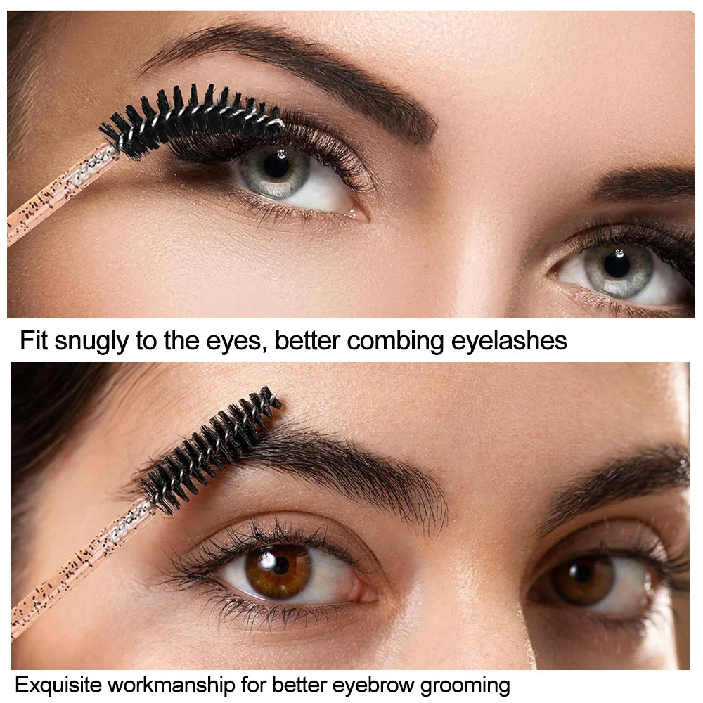 500/1000pcs Eyelash Brush Applicator Lash Mascara Wands Brushes For Eyelash Extension Eyebrow Spoolies Beauty Tools