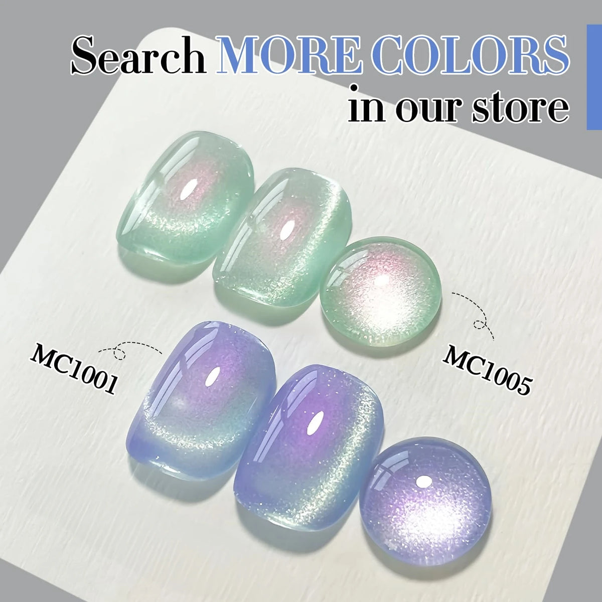 15ml Lavender Blue Aurora Cat Eye Gel Polish, UV LED Soak Off Magnetic Iridescent Shimmer Nail Gel for Christmas New Year Winter