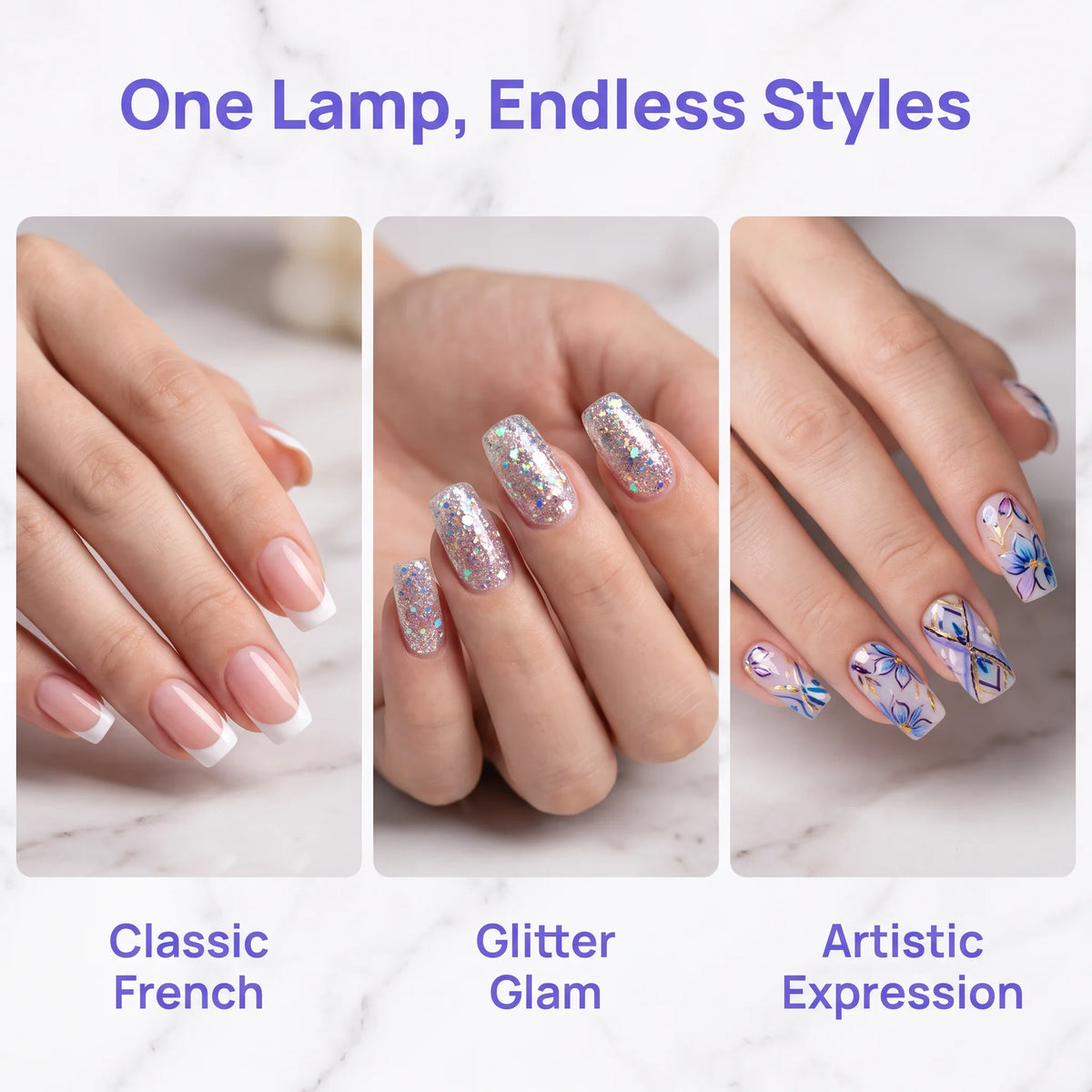 Professional 2-in-1 UV LED Nail Lamp 57 LED Beads Independent Thumb Light Auto Sensor Gel Polish Curing Dryer for Nail Art