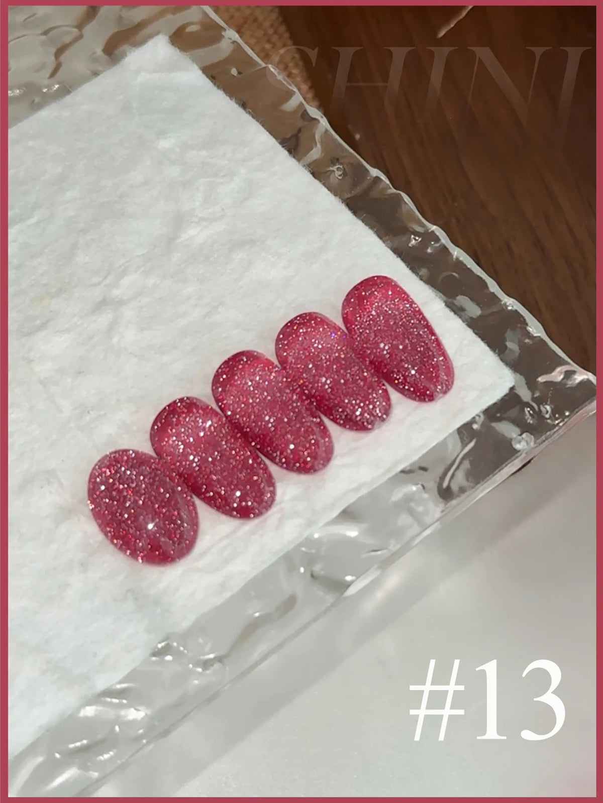 MN 1-9PCS Pink Blue White Green Color Series Gel Nail Polish With Strobe Glitter Brocade Diamond Gel Polish