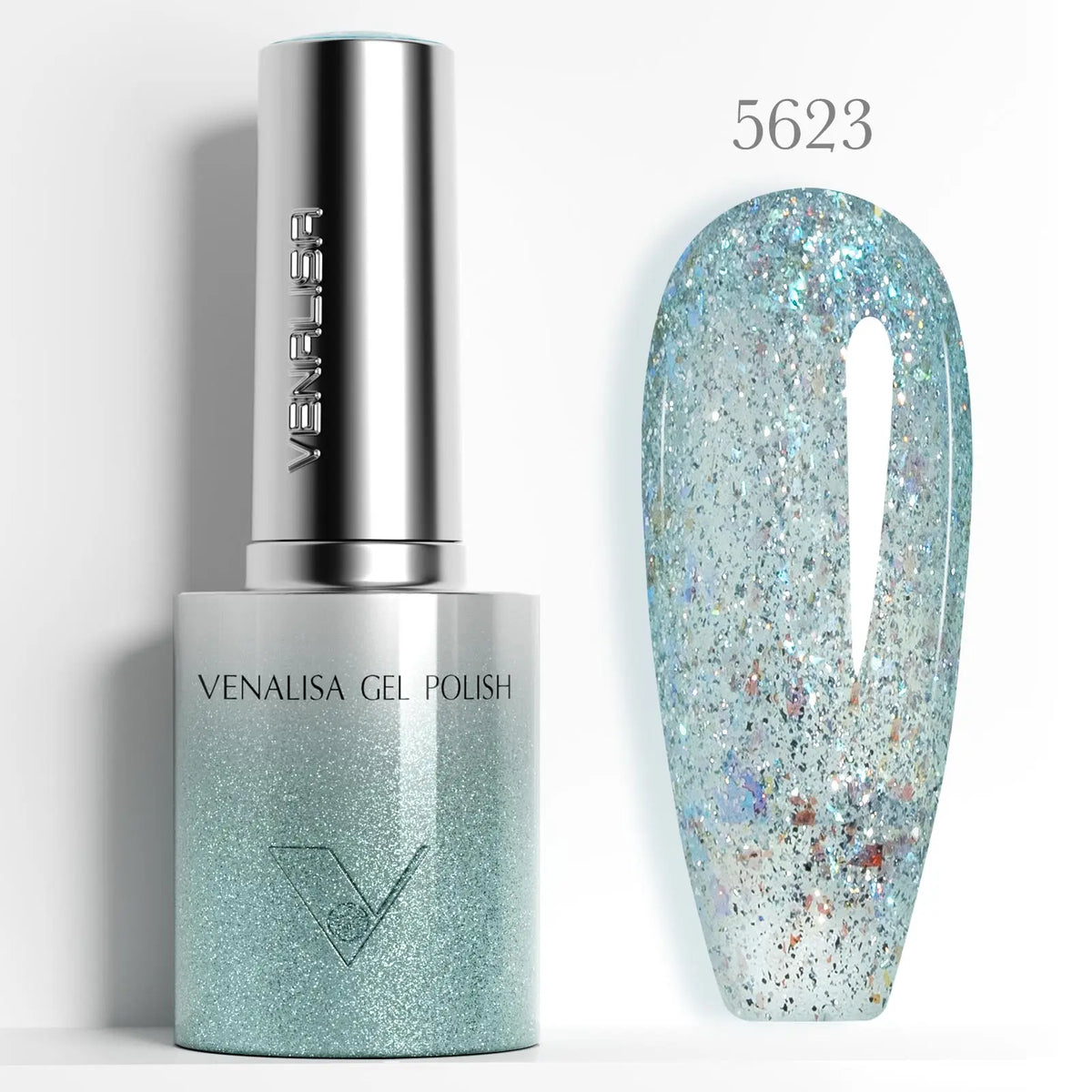 VENALISA 60 Colors TPO/HEMA FREE Glitter Gel Cat Eye Gel Nail Polish UV/LED Soak-Off Gel Polish Manicure DIY Nail Art Christmas