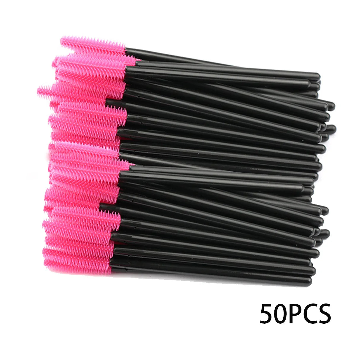 25/50pcs Eyelash Brush Silicone Gel Mascara Wands Applicator Eyelashes Spoolies Brushes For Lash Extension Eyebrows Accessories