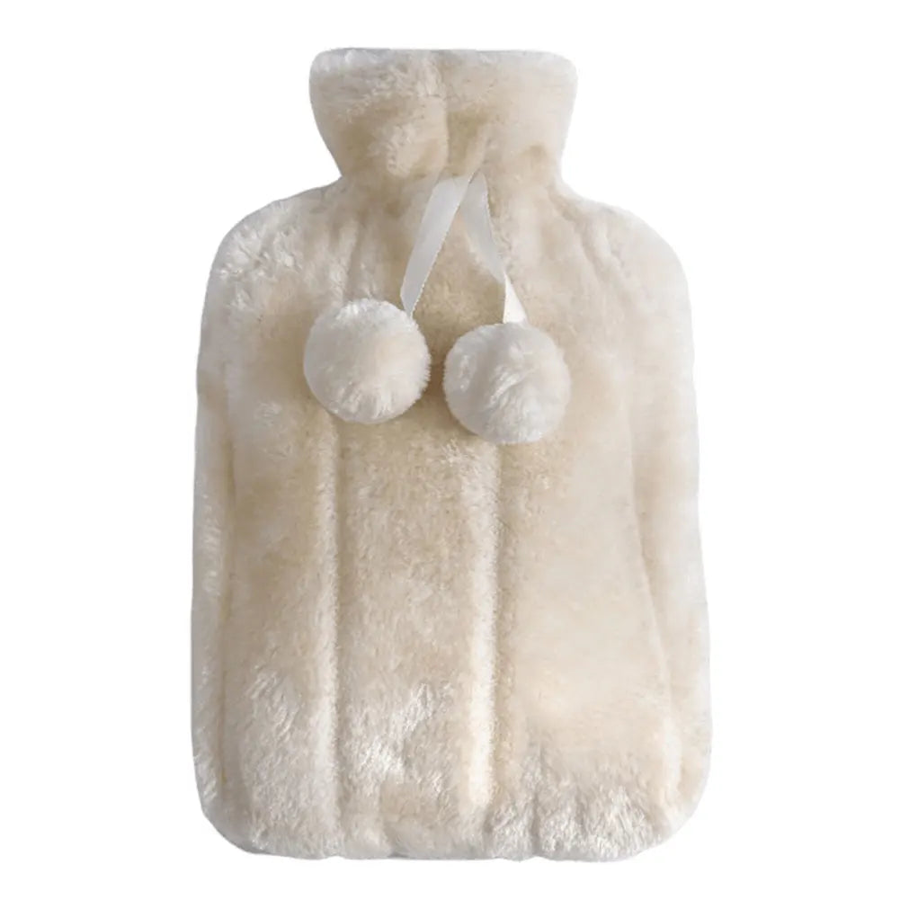 Hot Water Bottle Cover Warm Water Bottle Cover Thickened Hand & Feet Warmer Bag Cover Long Lasting Plush for Hot & Cold Compress