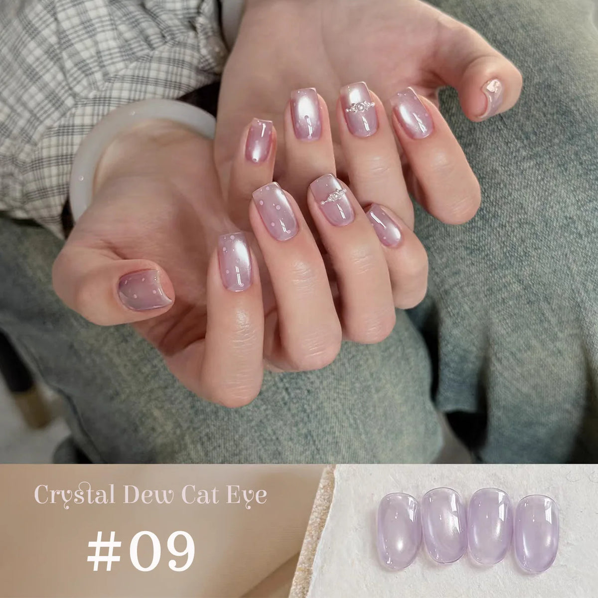 WS 10ml Light Flow Cat Magnetic Gel Nail Polish for Whitening in Autumn And Winter Semi Permanent Gel Manicure DIY Nail Art