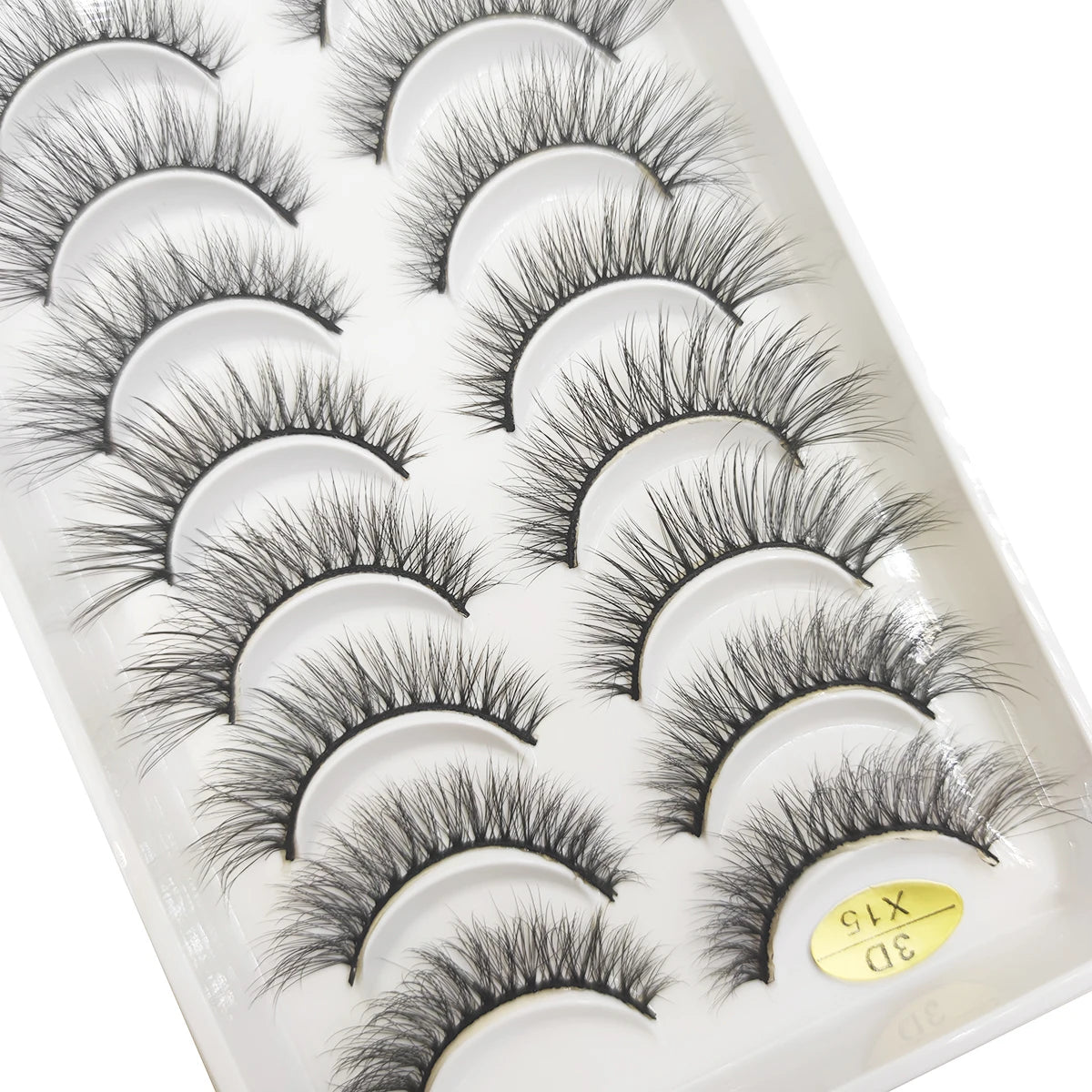 20 Style 10 Pairs Natural 3d Mink Lashes Soft False Eyelashes Cross Messy Dense Eye Lashes Extension Makeup Faux Cils Maquillaje