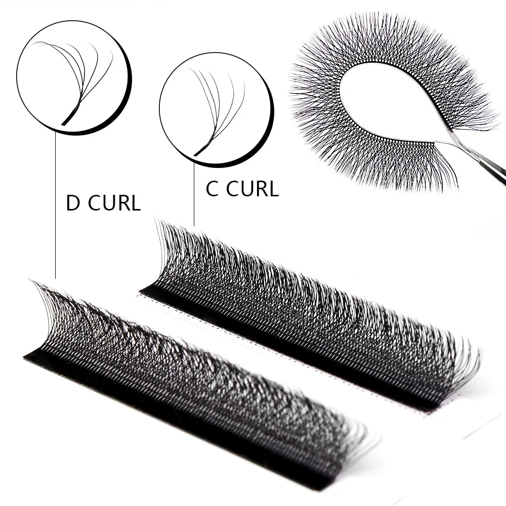 Befer Cilios YY/3D/4D/5D/6D W Shaped Fake Eyelashes Extension Technologic Fiber High Quality Soft Natural Professional