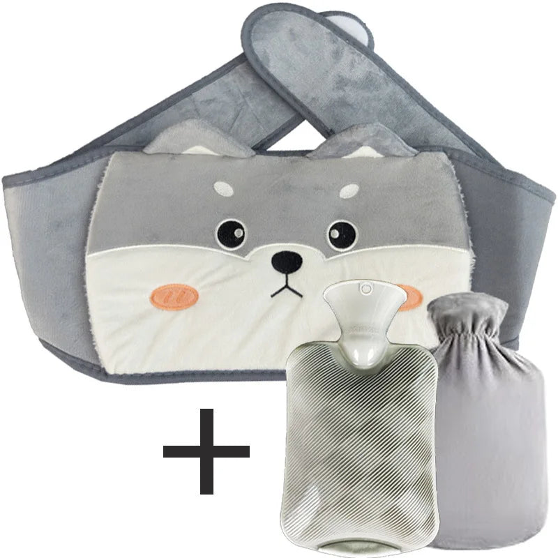 3Pcs Hot Water Bag Waist Cover Belt Stomach Abdominal Warming Band Warm Waist Cover Belt for Neck Hand with Hot Water Bottle Bag