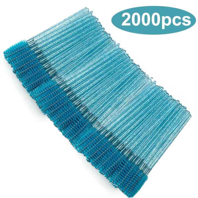 Eyelash Brush Mascara Wands Spoolies Eyebrow Lash Cleaning Brushes Applicator Makeup Tools 50/1000/2000pcs