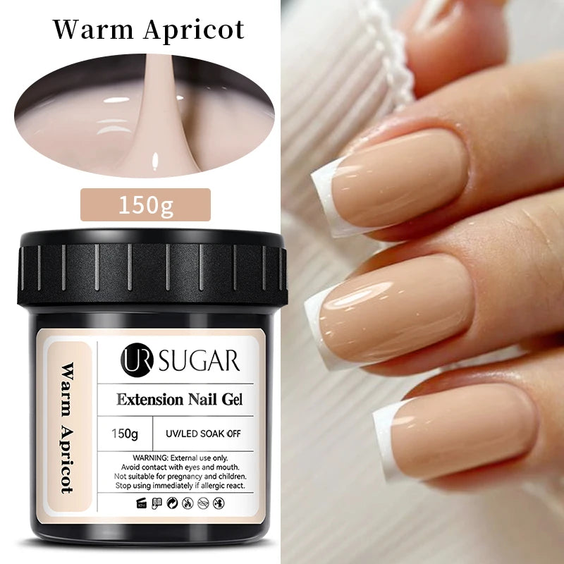 UR SUGAR 150g Extension Jelly Nude Pink Rose Red Quick Extension Gel Nail Polish Nail Extension UV LED Manicure Soak Off