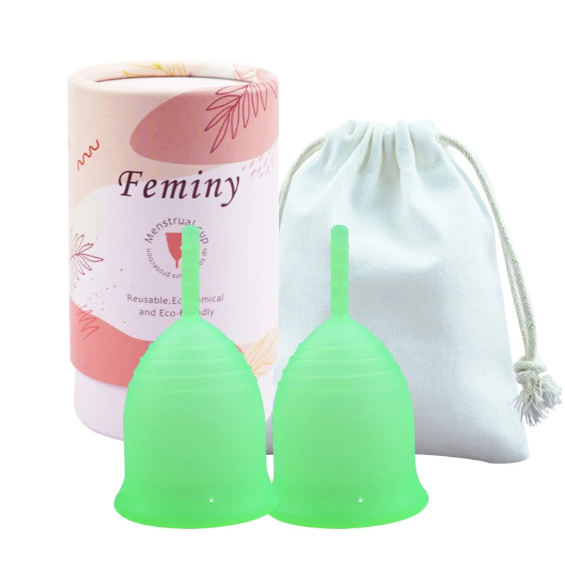 Soft Menstrual Cup 100% Medical Silicone Woman Period Use Hypoallergenic Certified Menstrual Collectors Menstruation Cups