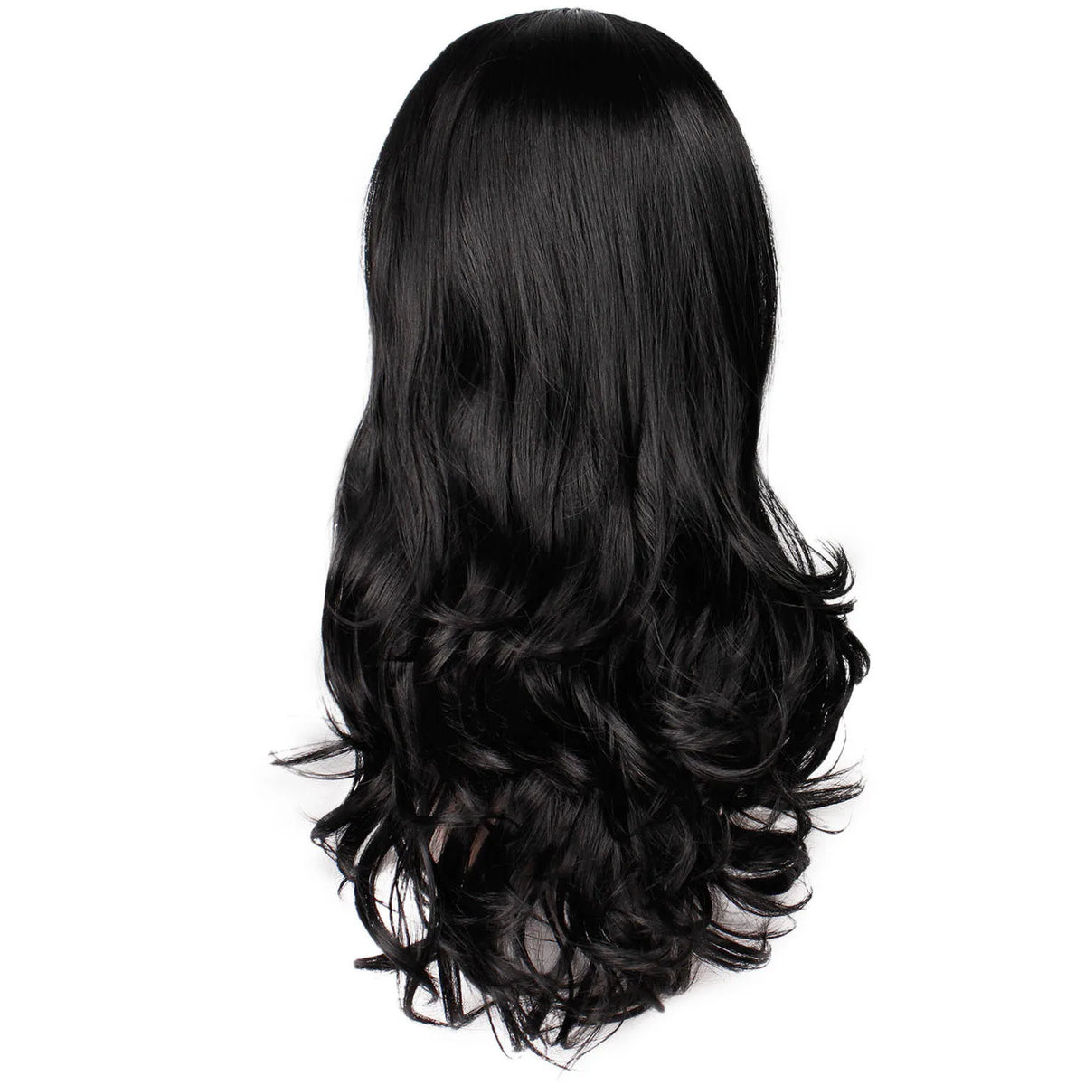 Natural Black Long Body Wave Synthetic Women Wigs Daily Cosplay Synthetic Women Hair Wig Heat Resistant Daily Party Use