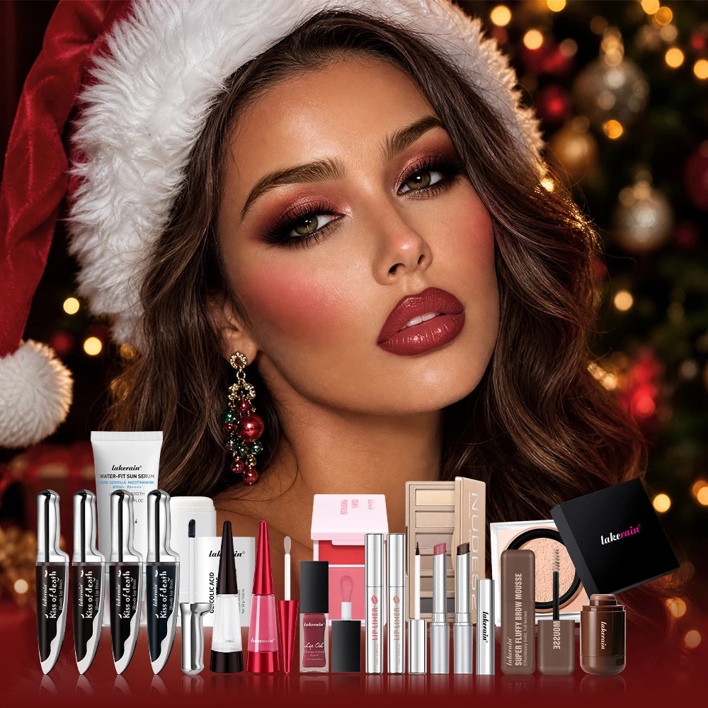Makeup Set Christmas Advent Calendar Countdown Surprise Gift Set Decoration Christmas Present for Girlfriend Mom Ladies Women