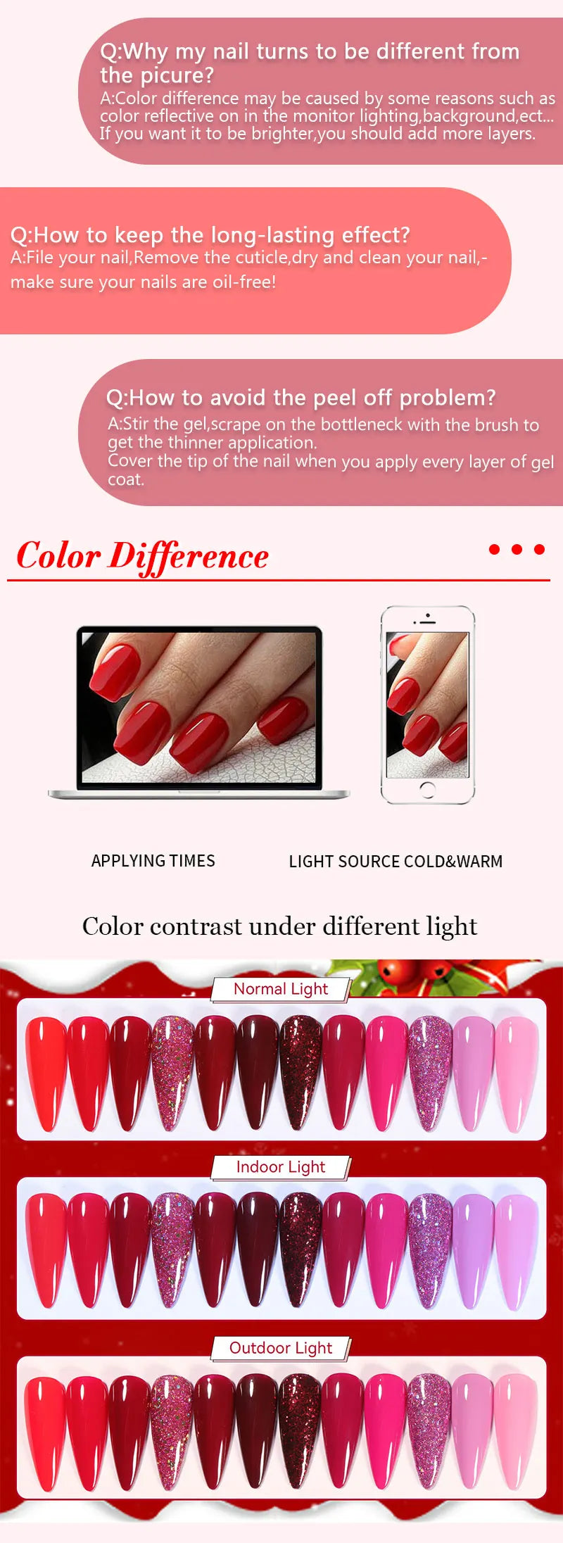 LILYCUTE Spring Summer 7ml Nail Gel Polish Long Lasting 125 Colors Soak Off UV Gel For Women French DIY Nail Art Supply