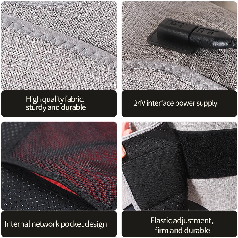 Red Light Heating Waist-Hip Protector Abdominal Vibration Massage Relieves Menstrual Pain Promotes Waist-Hip Relaxation