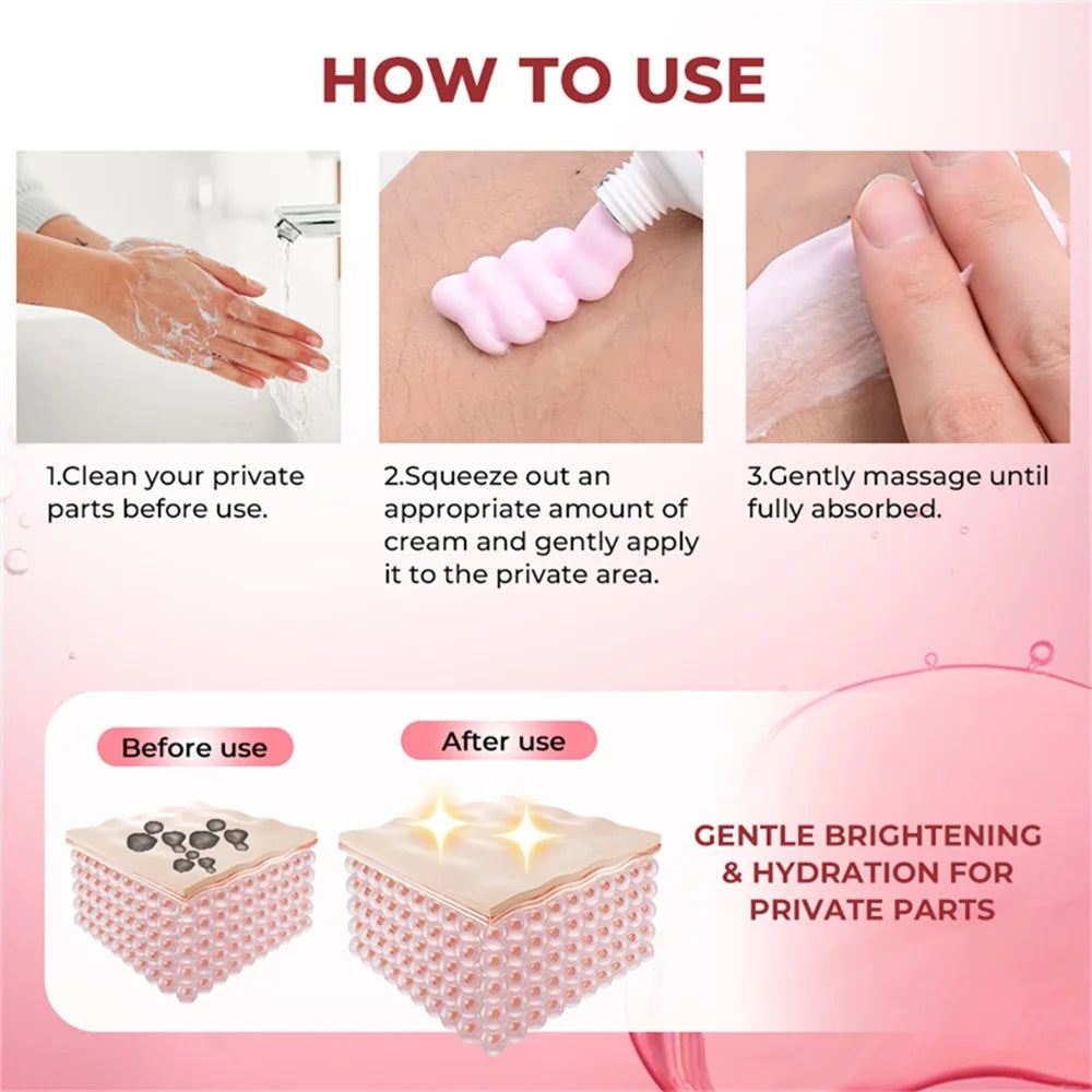 Body Whitening Cream Arms Thighs Underarm Knees Whitening Essence Cream Brighten Moisturizing Body Korean Skin Care Products New