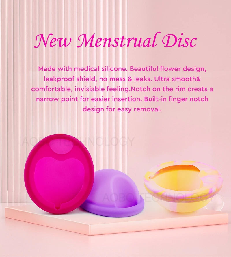 Menstrual Disc Menstrual Cup Set With Electric Sterilizer Storage Case Medical Silicone Period Female Health Care Products