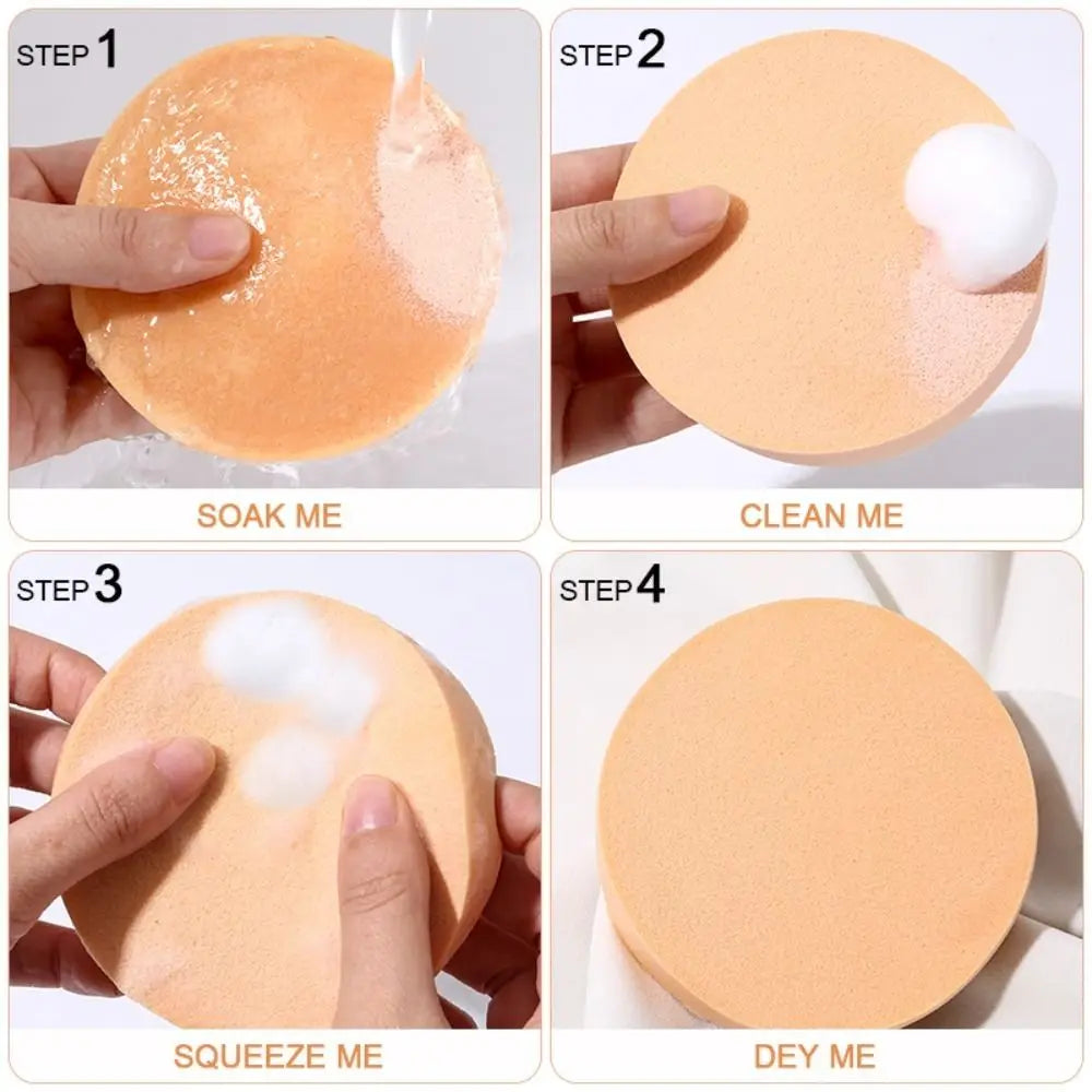 10pcs Make Up Accessories Tools Sponges Face Cleaning Powder Puff Round Shape Cosmetic Soft