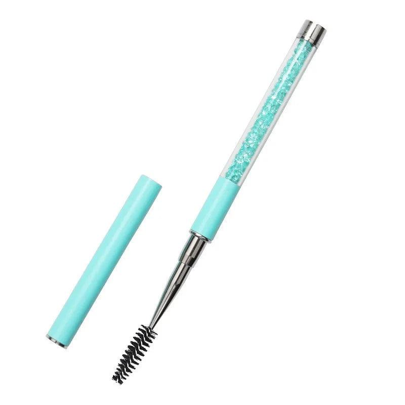 Rhinestone Handle Lash Brush Reusable Eyelash Brushes Mascara Applicator Wand Brushes Eyelash Extension Makeup Tool Eyelashes