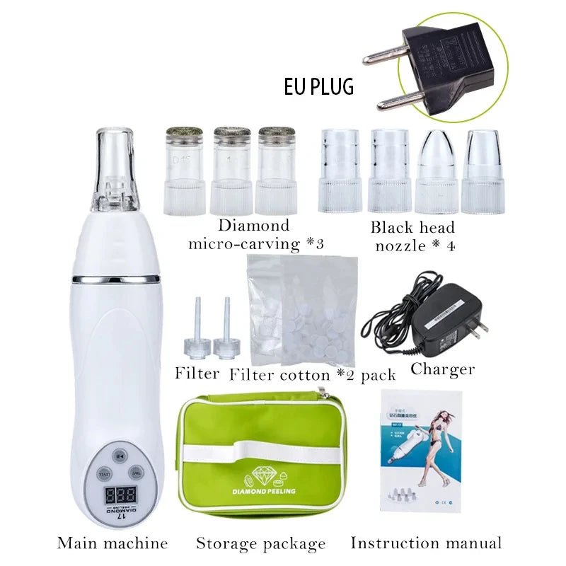 Diamond Dermabrasion Peeling Blackhead Acne Pore Remove Facial Skin Care Beauty Machine Home Vacuum Face   Beauty Equipment