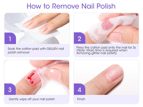 GELLEN Nail Polish Remover 16 Fl Oz Non Acetone Pump Bottle Gel Nail Soak Off Remover Kit Vegan Cruelty Free Gentle Nail Care