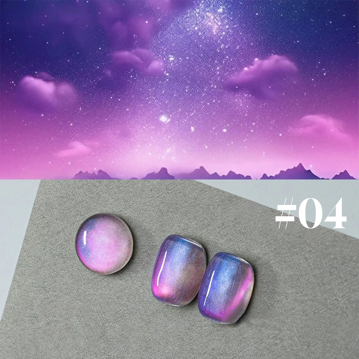 MIANEL 2026 New 12ML Aurora Night Cat Eye Gel Nail Polish Flash Sparkle Holographic Crystal Dual Light Silk Glass Bead Nail Art