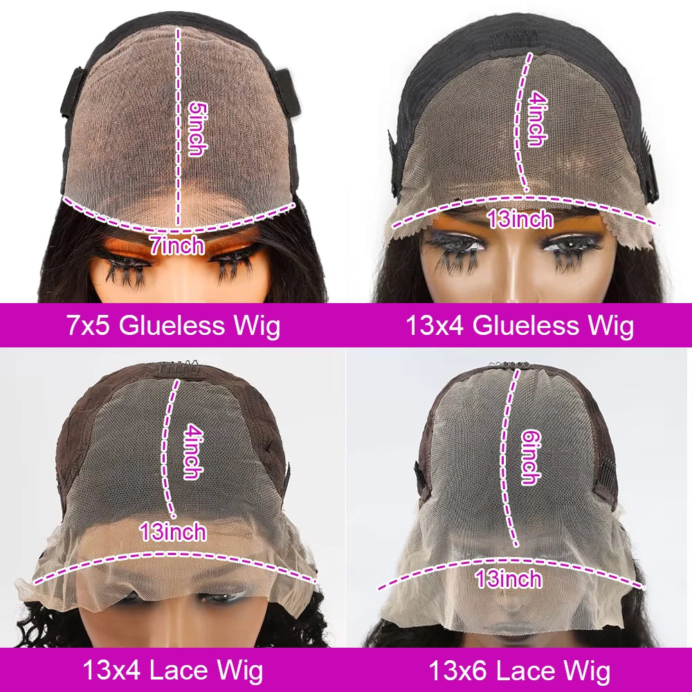 Brazilian Water Curly Lace Front Wig Short Bob Glueless Wigs Human Hair Deep Wave 13X6 Hd Lace Frontal Wig For Women 250 Density