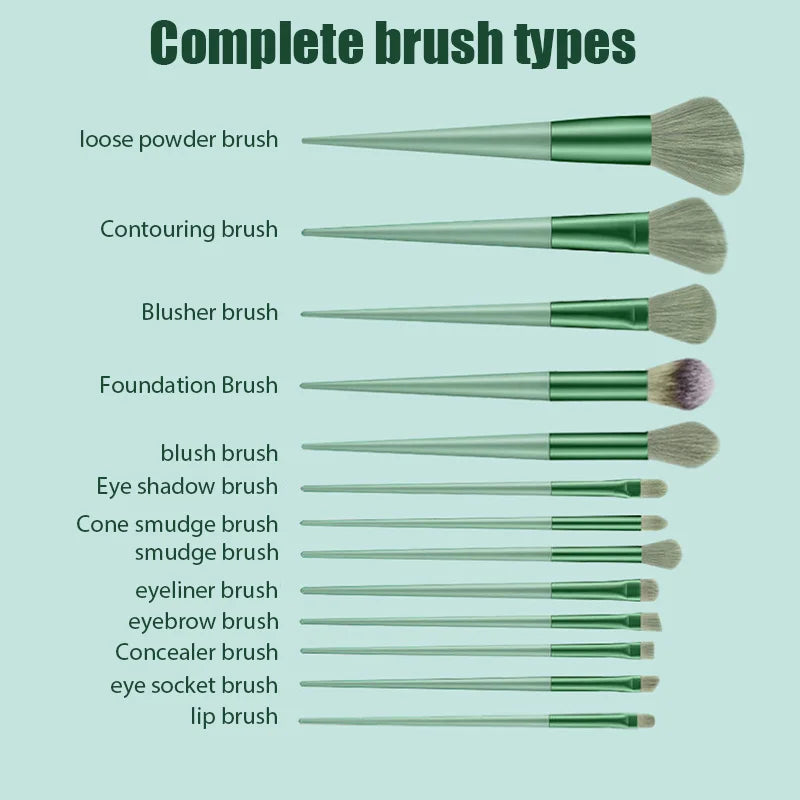 8-13 Pcs Soft Makeup Brushes Set for Foundation Blush Powder Eye Shadow Highlighter Blending Make Up Cosmetic Brush Beauty Tools