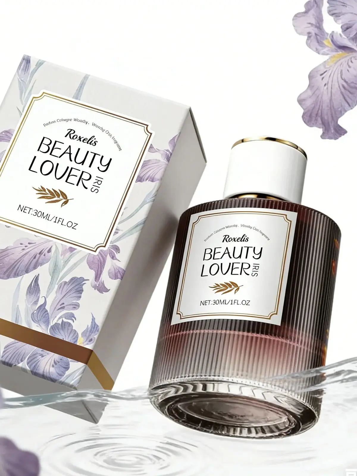 Roxelis Iris Woody Aroma Elegant Fresh Long Lasting Portable Fragrance Oil Gentle Mood Enhancer Easy Carry