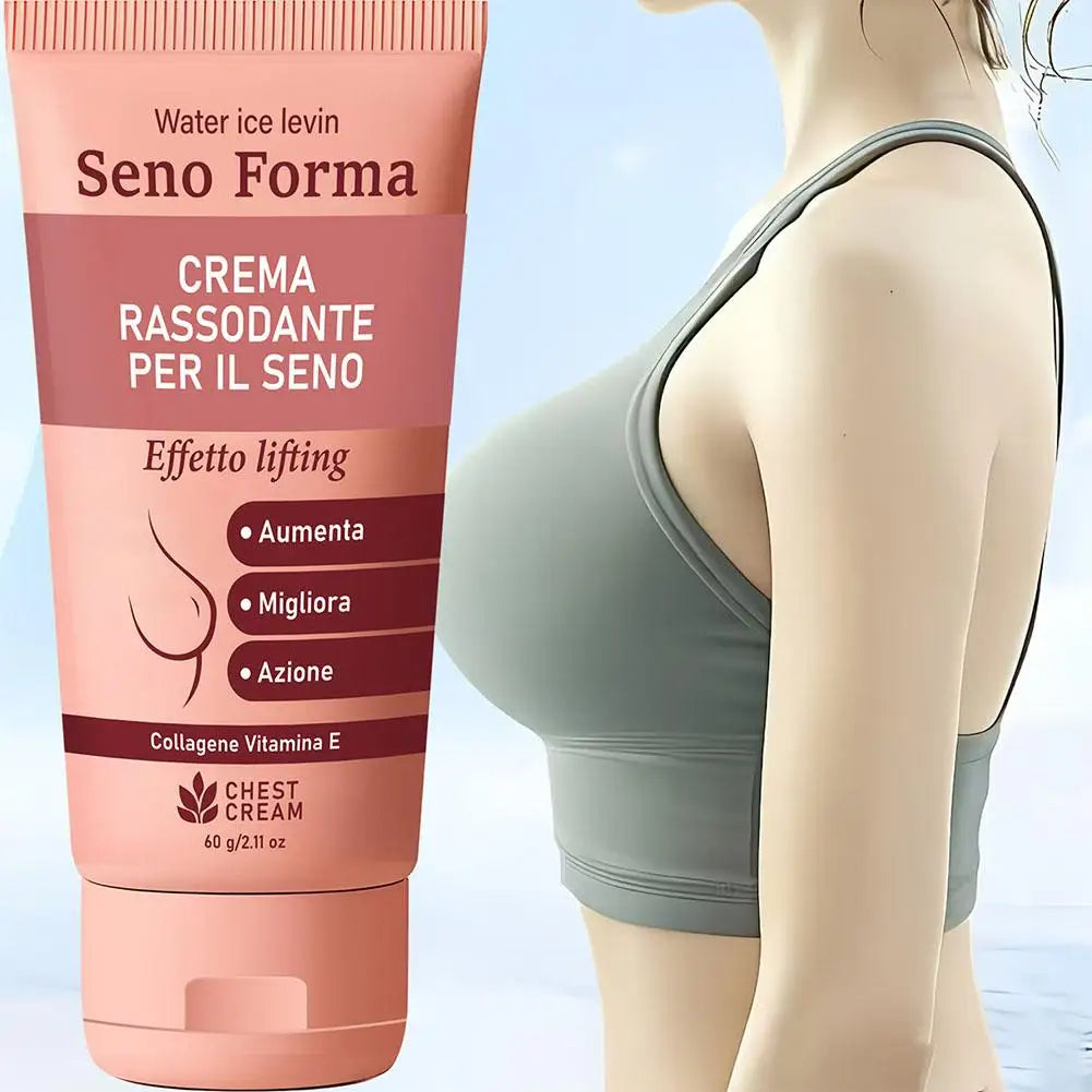 Breast Firming Cream Vitamin E Light Texture, Nourishes/Moisturizes, Collagen/Shea Butter, Boosts Elastic & Smooth Chest Skin