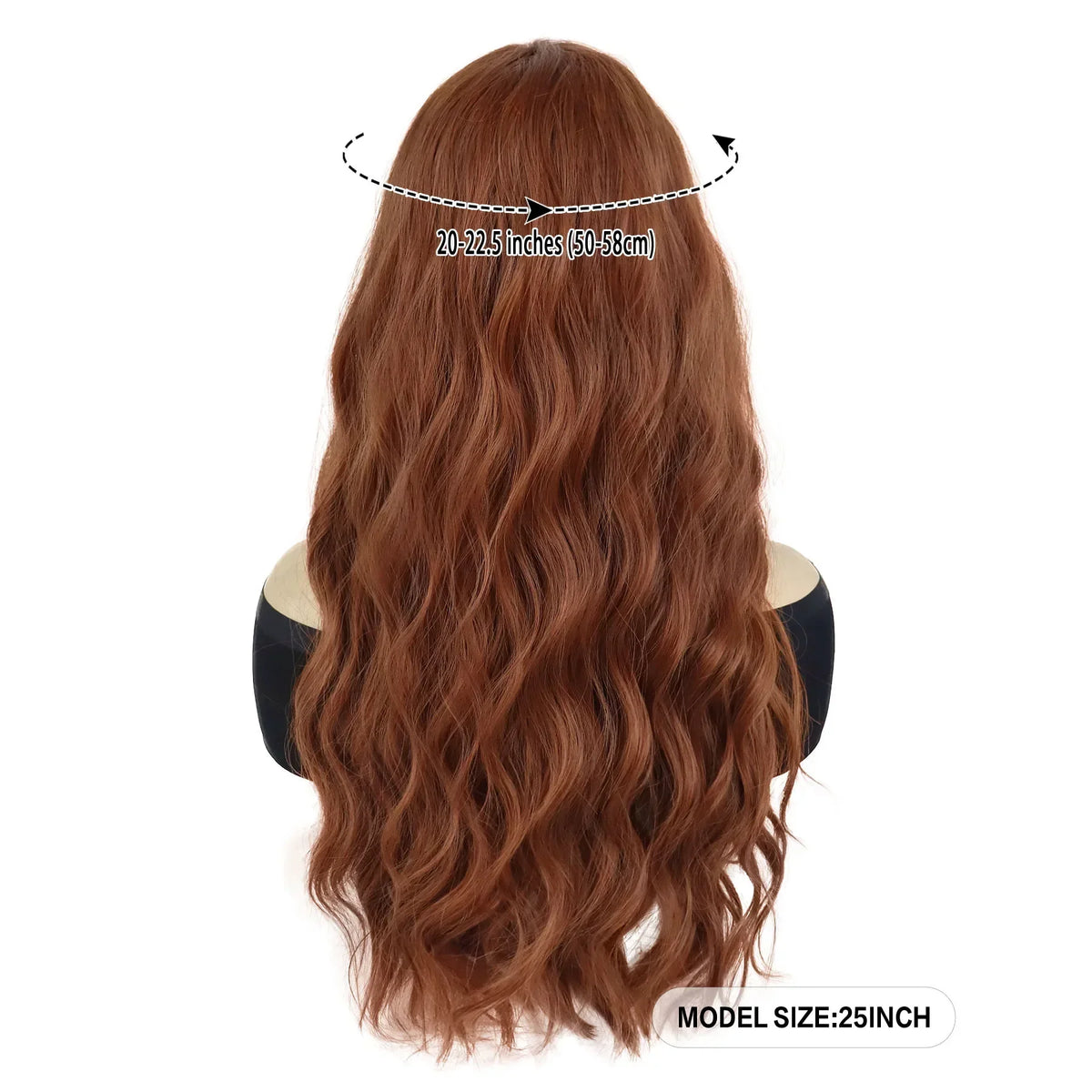 Synthetic Red Long Hair Witch Cosplay Wigs for Women Middle Part Wig Curly Wavy Wig Natural Looking Party