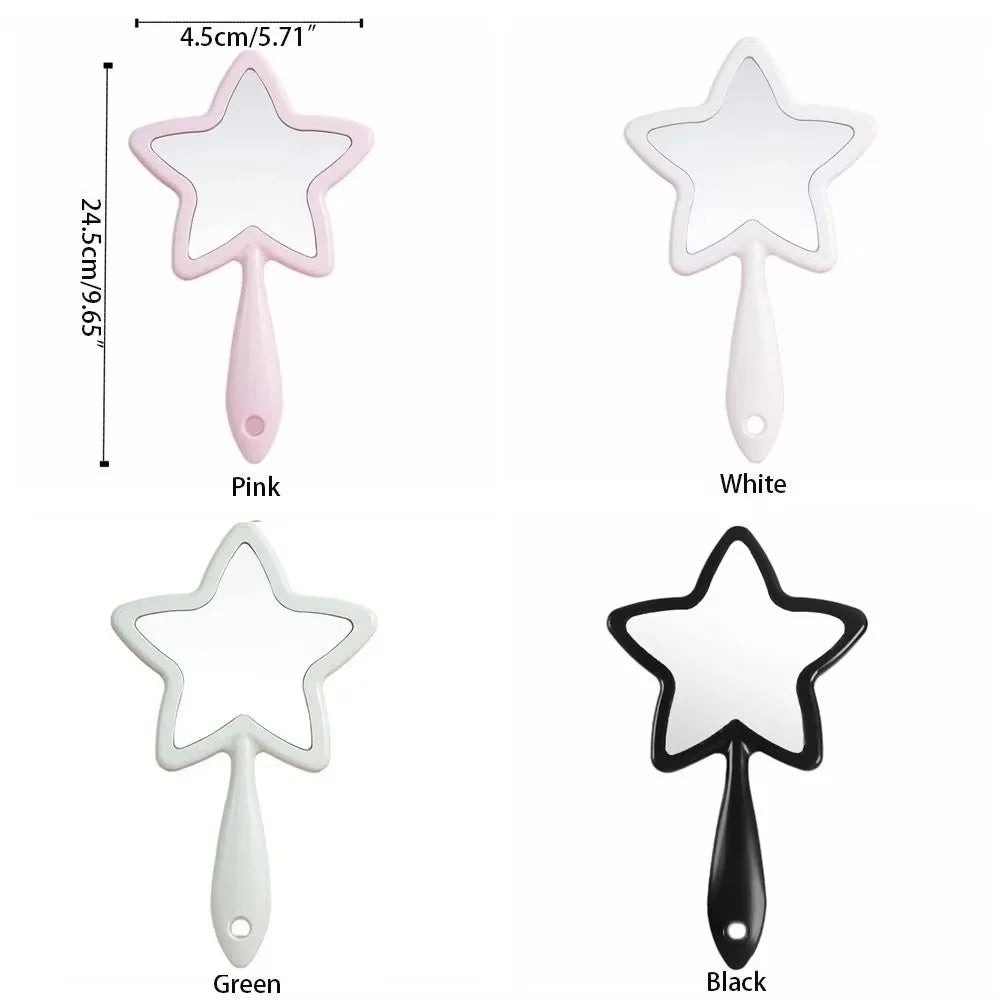 New Single-sided Handheld Mirror High-definition Portable Make-up Mirror Hanging Hole Wall Mountable Dental Mirrors Gift