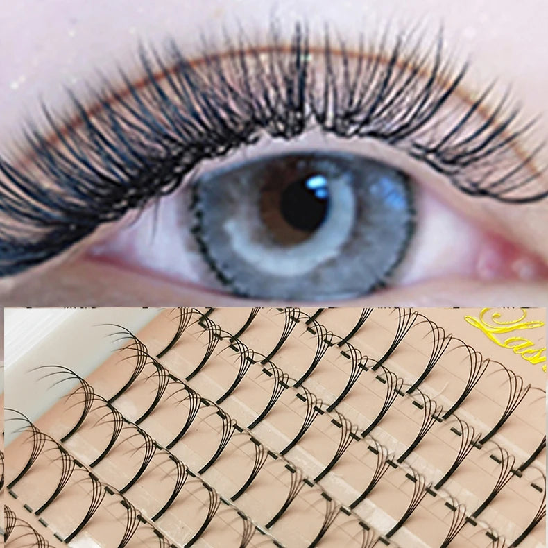 Domi 3D Glitter False Eyelashes Christmas Individual Lash Clusters Halloween Party Makeup Lash Mink Natural Fairy Spike Lashes