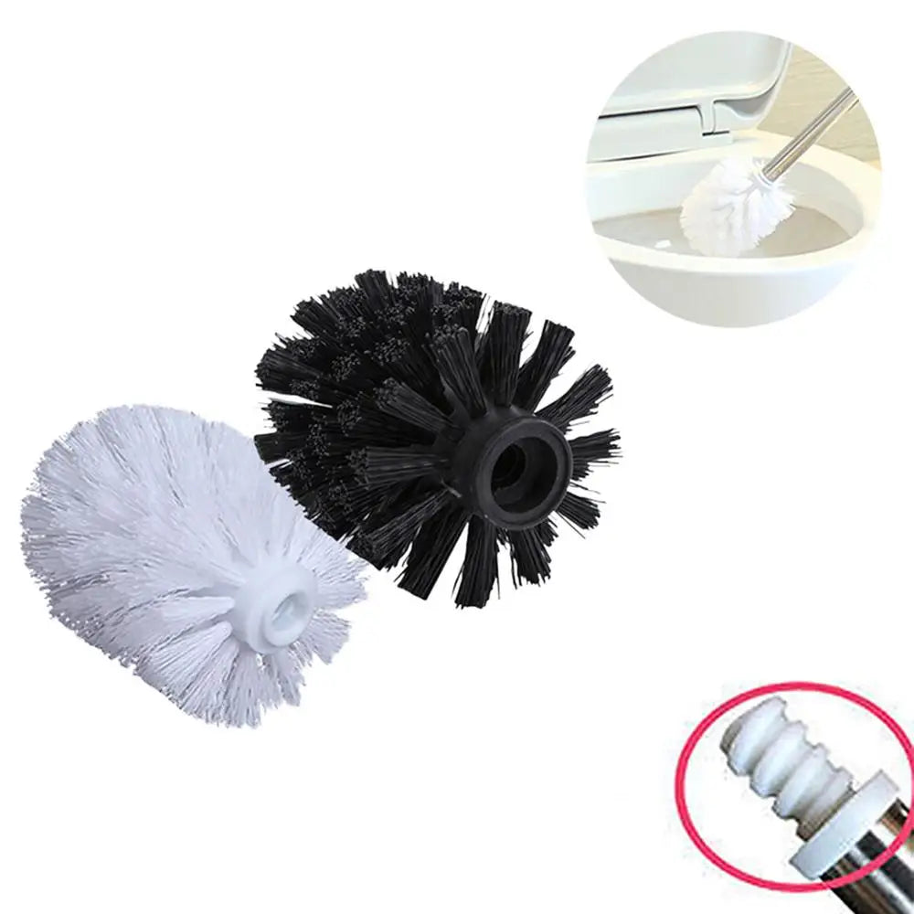 Universal Replacement Toilet Brush Head Holder White Black Clean Spare Tools Toilet Bowl Brush Home Bathroom Supplies