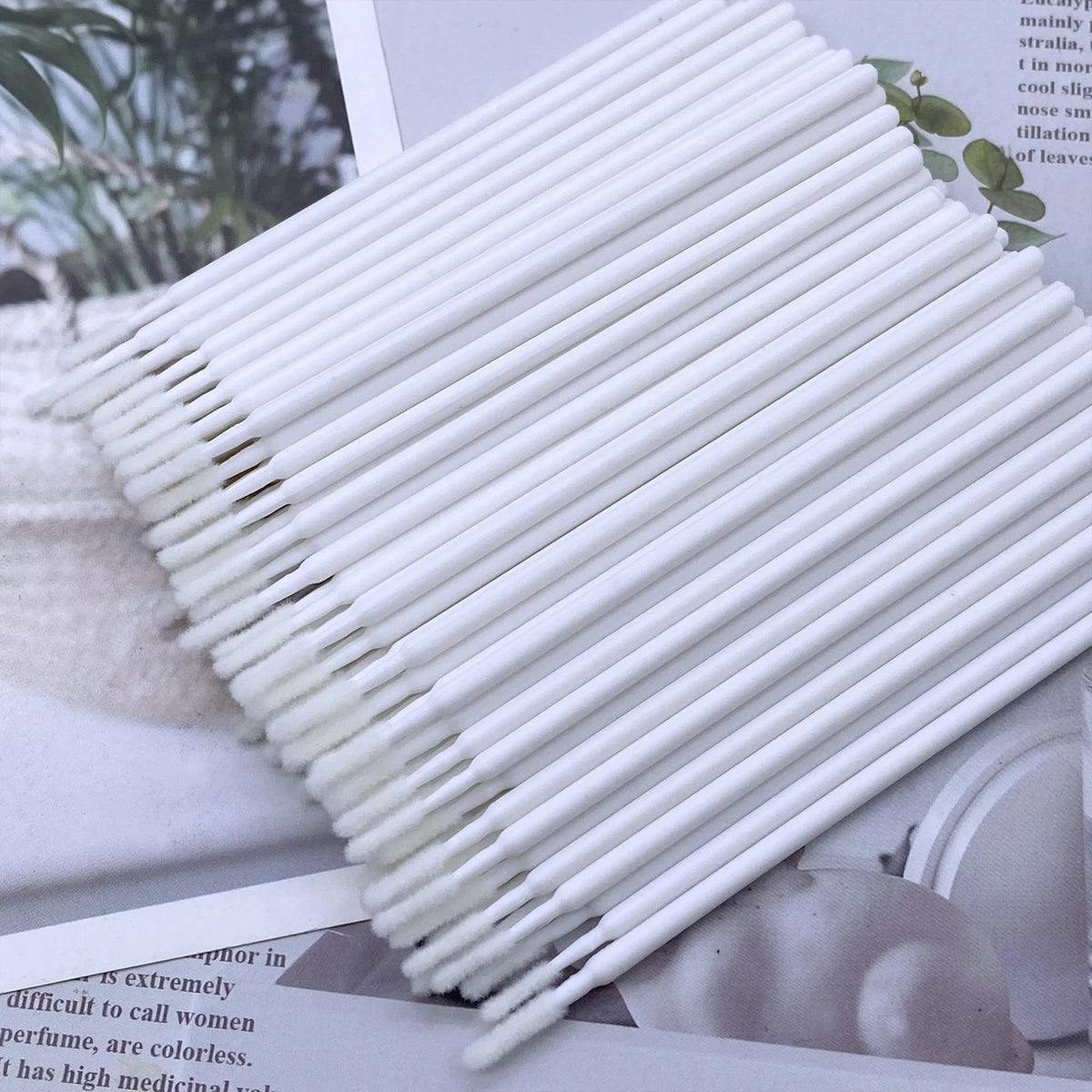 300/500pcs Micro Brush Disposable Lash Removing Swab Microbrush Mascara Wands Applicator Eyelash Extension Makeup Brushes Tools