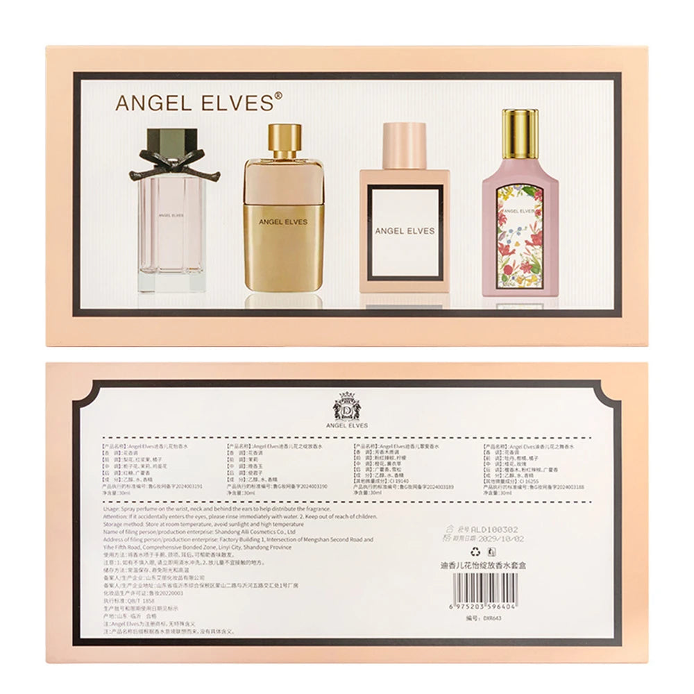 Original High Grade Perfume Women 향수 Floral Scent Spray Feminino Perfumes De Mujer 120ml духи женские стойкие Gift Box 4Pcs Set