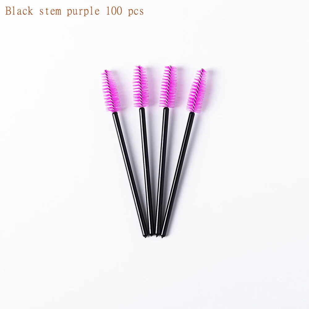 100 Pcs Disposable Eyelash Mascara Brushes for Eye Lashes Extension Eyebrow and Makeup of Makeup Tools