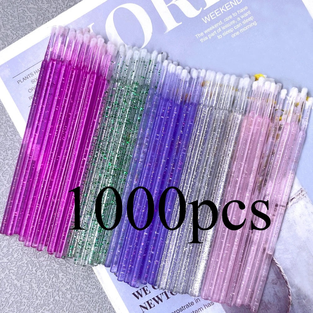 1000pcs Micro Brush Micro Swabs for Eyelash Extension Disposable Micro Applicator Brush Micro Eyelash Sticks Makeup Tools