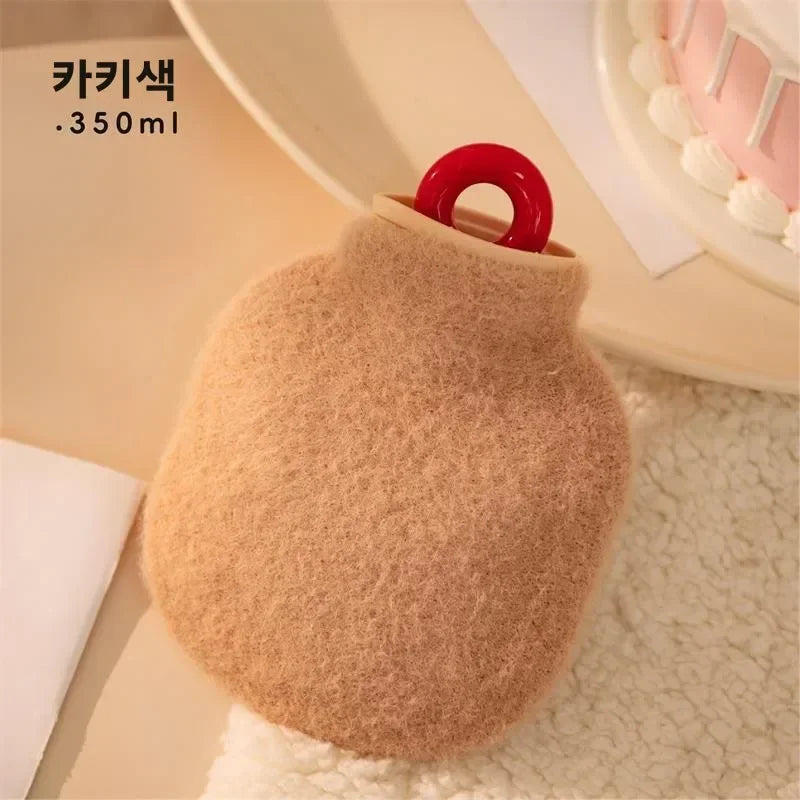 350/800ML Hot Water Bottles Bag Water-filling Hot-water Bag for Female Warm Belly Hands and Feet Keep Hand Warmer Hot WaterBag
