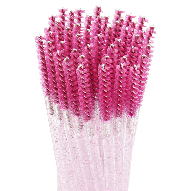 50pc Disposable Eyelash Makeup Brush Mascara Wands Micro Brushes Cosmetics Microbrush Eyebrow Applicator Lash Extension Supplies