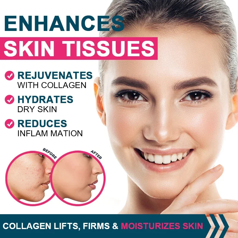 High Biotin 5000mcg Capsules with Hydrolyzed Fish Collagen & MSM, Healthy Hair, Glowing Skin, Strong Nails & Anti-Aging Support