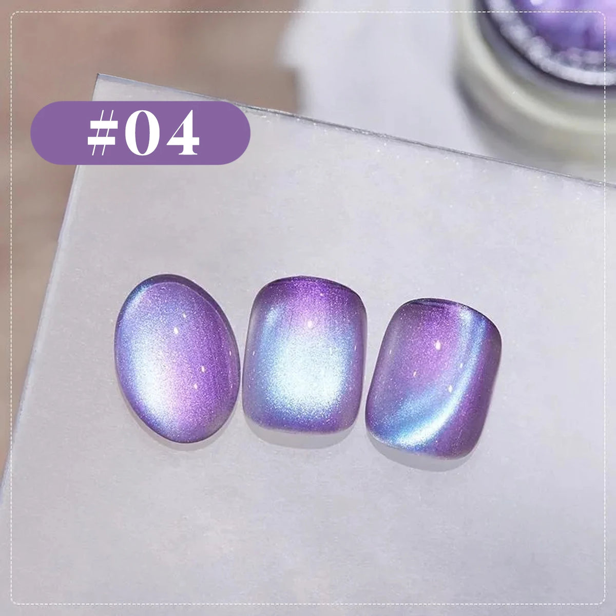 MIANEL 2026 New 12ML Aurora Night Cat Eye Gel Nail Polish Flash Sparkle Holographic Crystal Dual Light Silk Glass Bead Nail Art