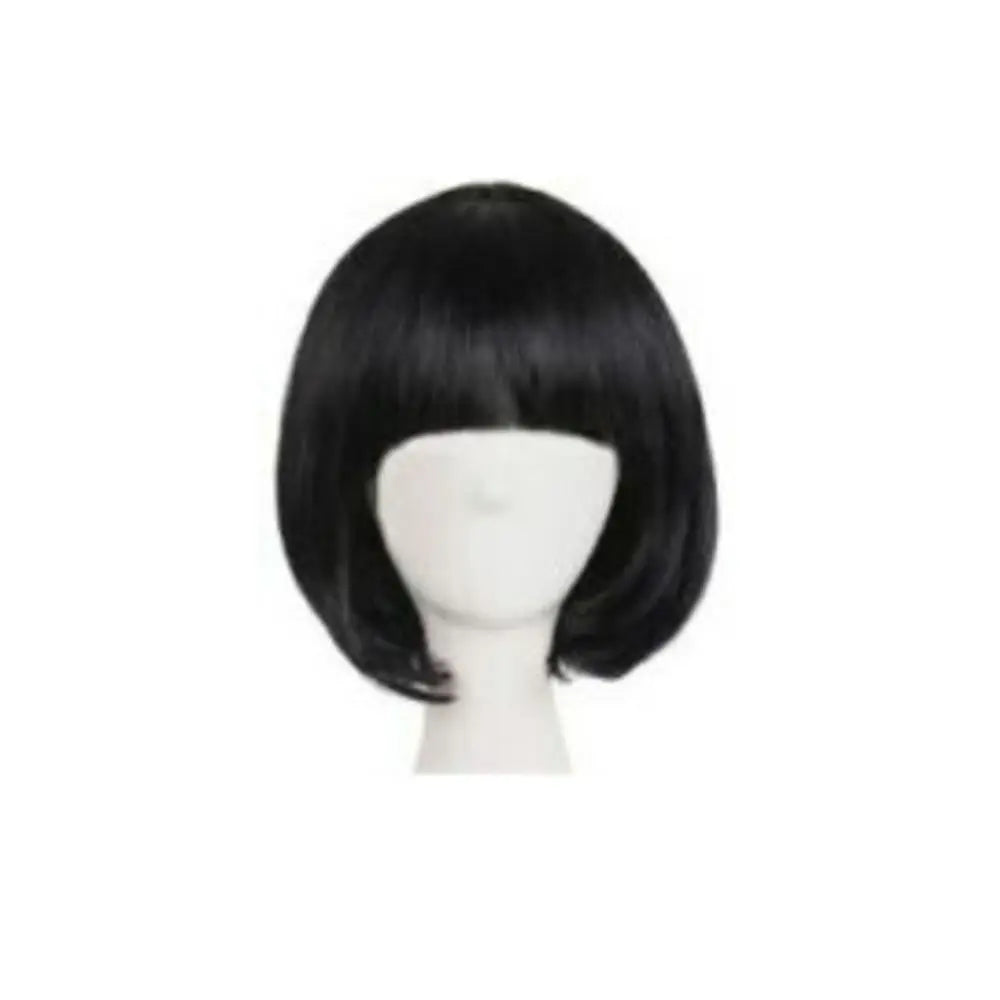 Multiple Color Fashion Full Wig Short Straight Hair Bob Wig Synthetic Hair Customized Synthetic Lace Headgear