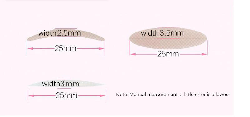 600Pcs/Box Big Eyelid Tape Sticker Double Fold Self Adhesive Eyelid Tape Stickers S/L Makeup Clear Beige Invisible Tool