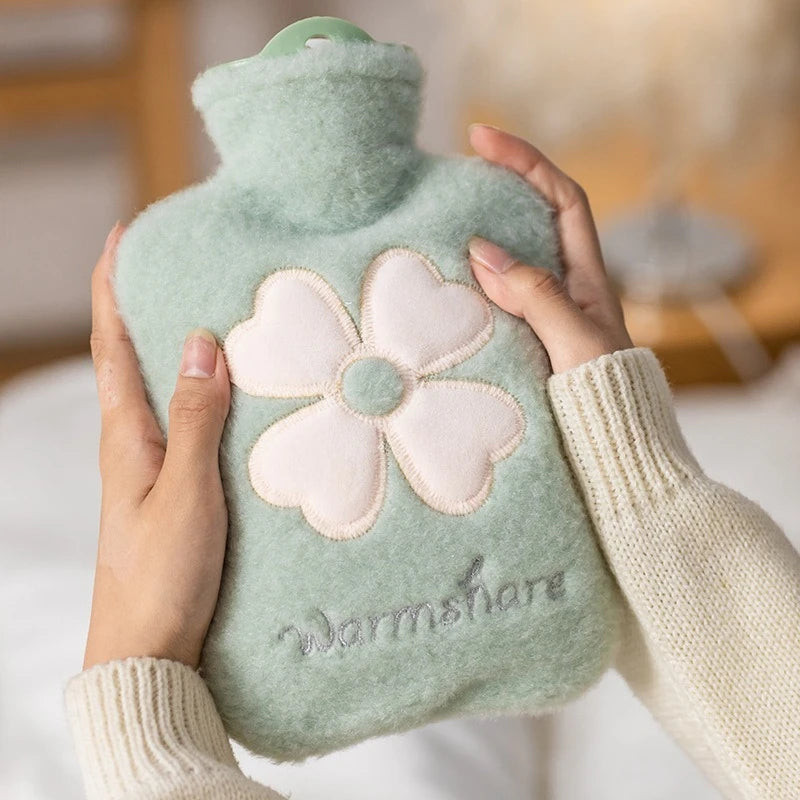 2024 New 500ml Cute Large Warmer Hot Water Bag for Period Pain Stuffed Menstrual Colic Heater Plush Hand Warmer Halloween Gifts