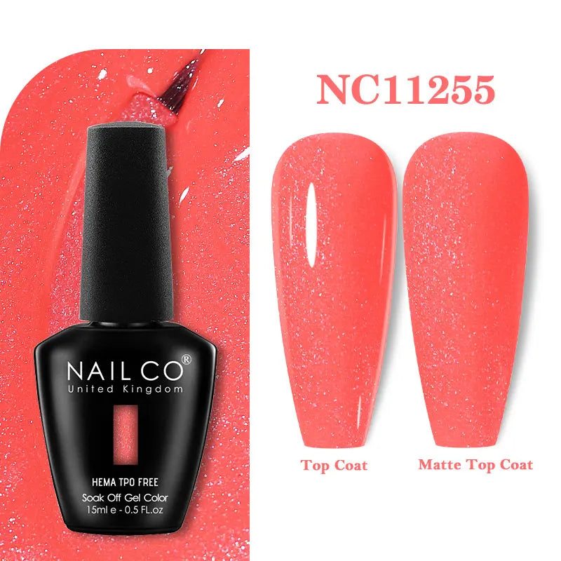 NAILCO 15ml TPO-Free Nail Gel Polish Vernis Semi Permanent Nails Art Manicure Design Hybrid Remover Gel Top Coat Ongle Gel UV