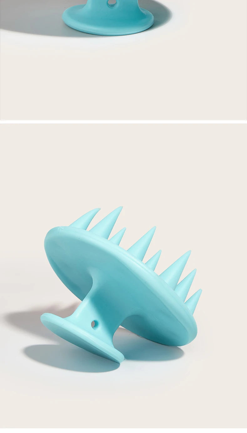 Silicone Shampoo Head Scalp Massage Brush Silicone Body Brush Hair Washing Comb SPA Bath Shower Brush Salon Hairdressing Tools