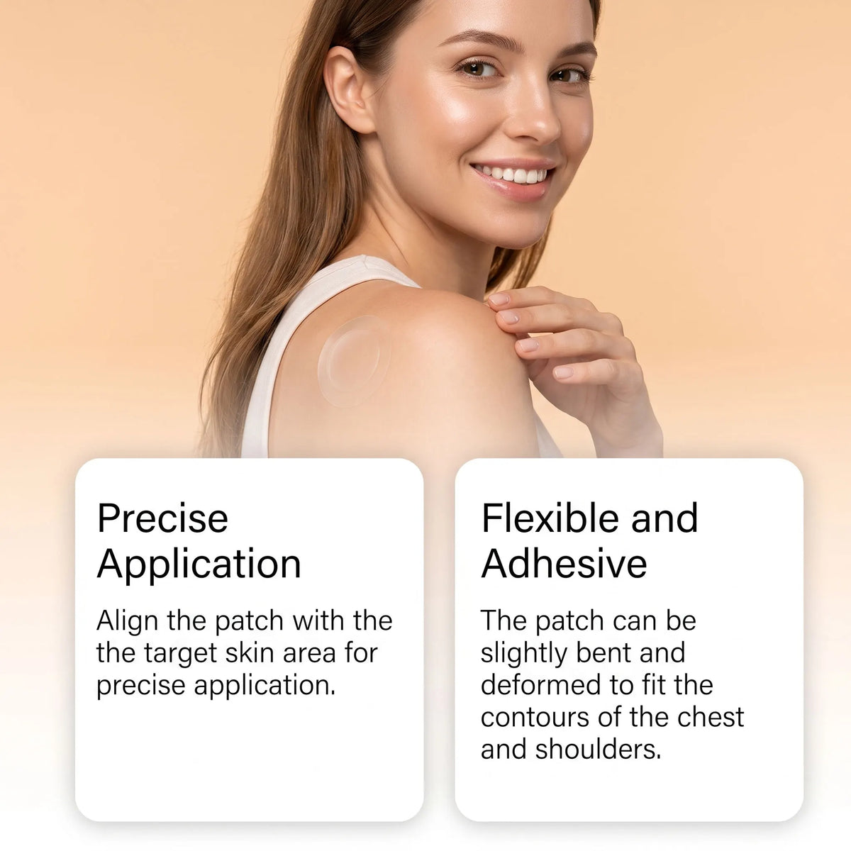 Body Care Patch Bust Hip Targeted Skin Hydrating Supply Improve Skin Smoothness Flexible Breathable Material Mild Adhesive