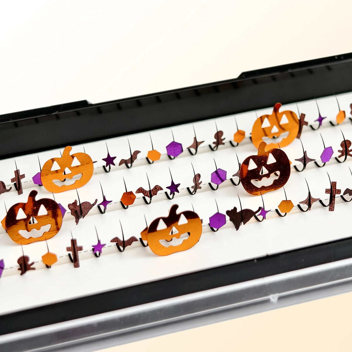 DIY Halloween Eyelash Extensions Glitter A/M Lashes DIY Halloween Christmas False Lashes 10-15mm