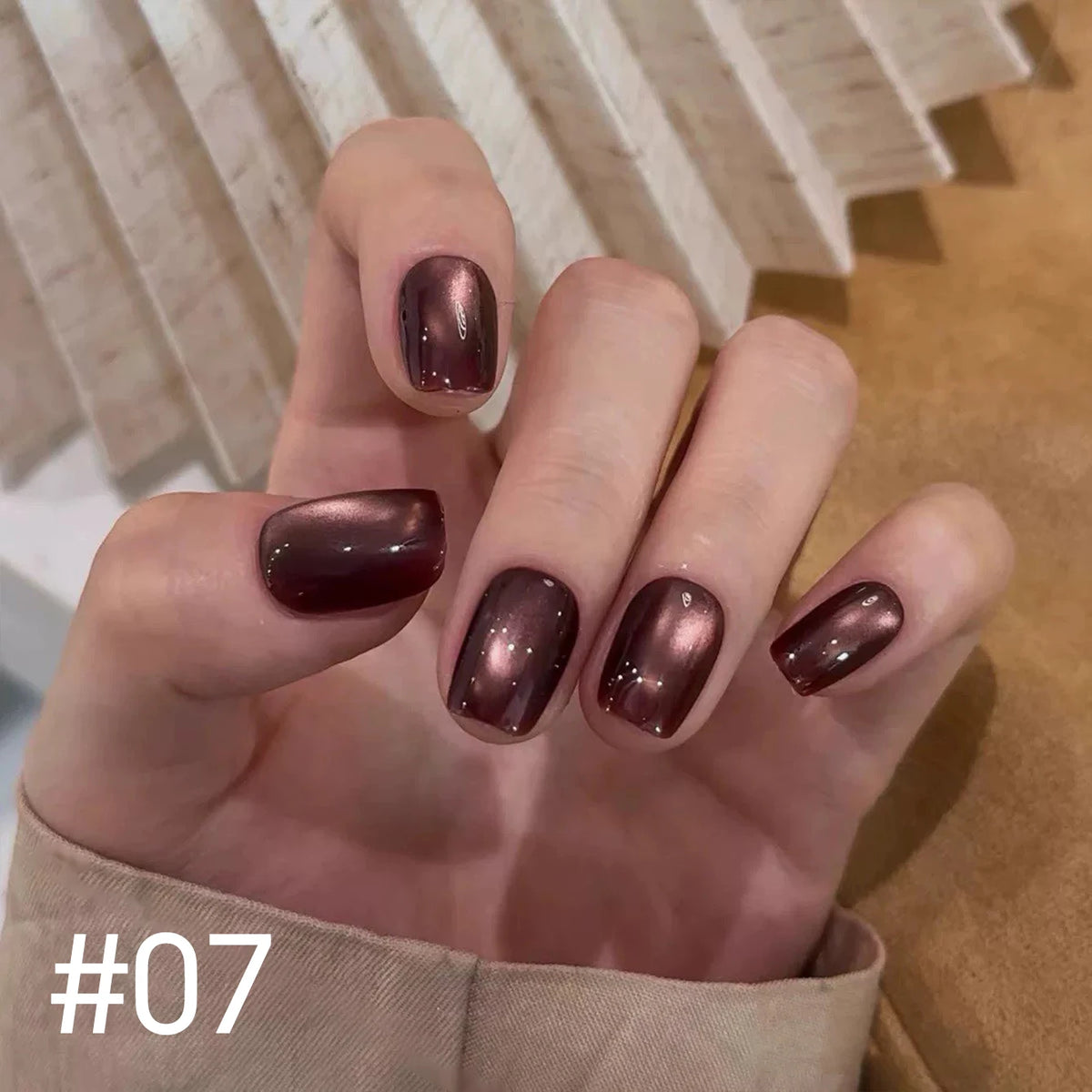 10ML 1-10pcs Christmas Red Nails Gold Black Nails Fiery 10-Color Glass Bead Cat Eye Gel Nail Polish Fine Powder Super Shimmering