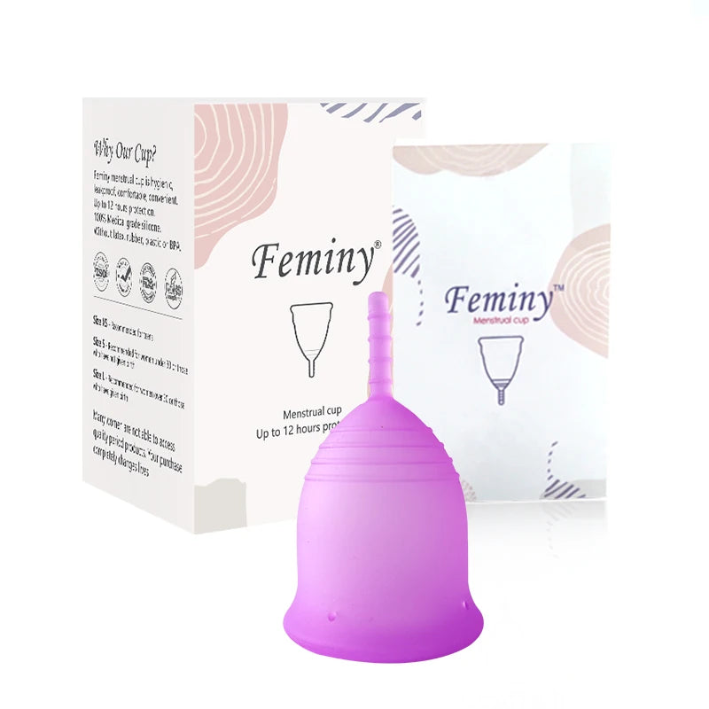 Soft Menstrual Cup 100% Medical Silicone Woman Period Use Hypoallergenic Certified Menstrual Collectors Menstruation Cups
